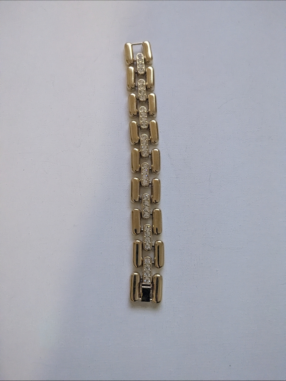 Gold-plated Crystal Link Bracelet - Women Jewelry